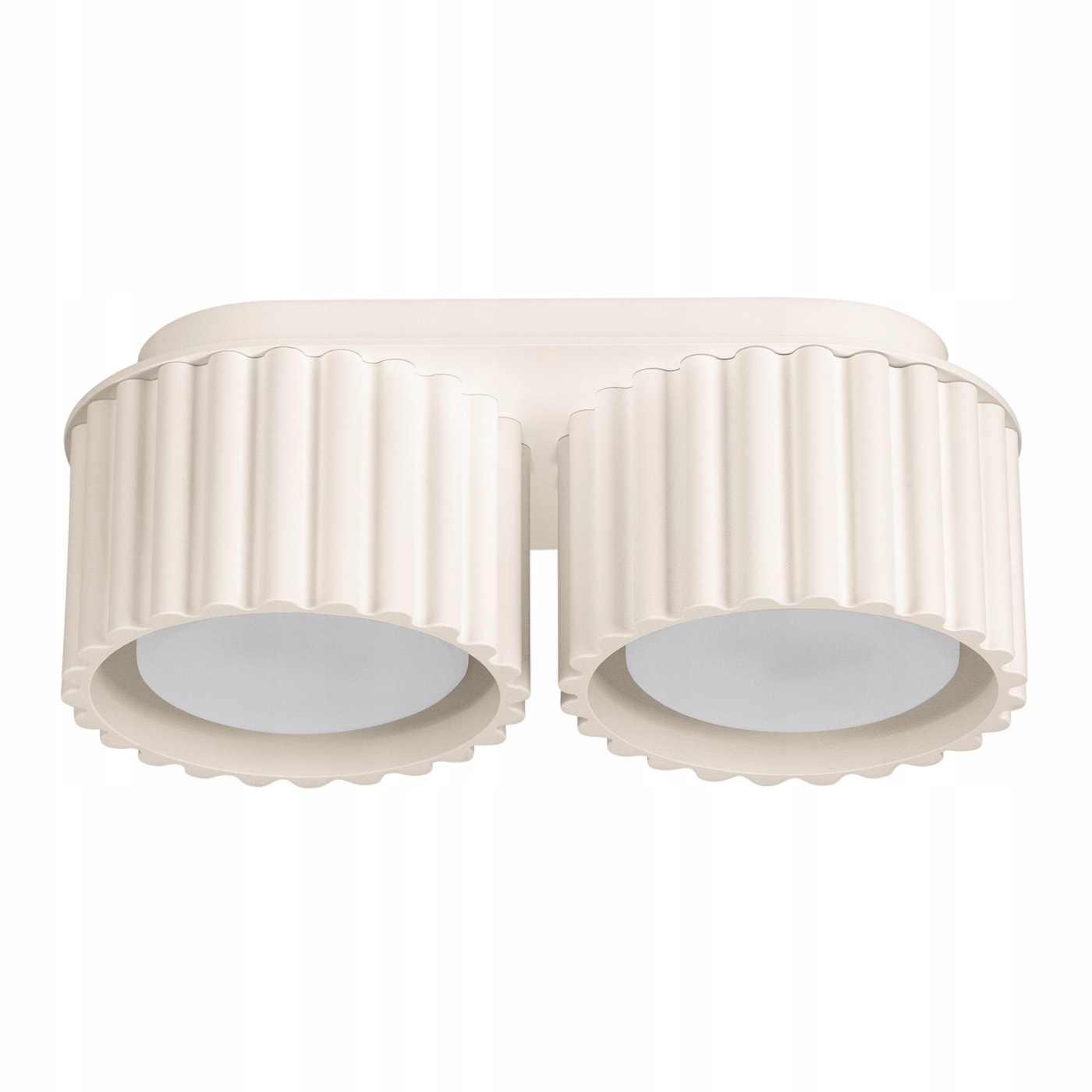 Sollux Lighting Stropná lampa béžová oválna 21 cm 2xgx53 10w Aura