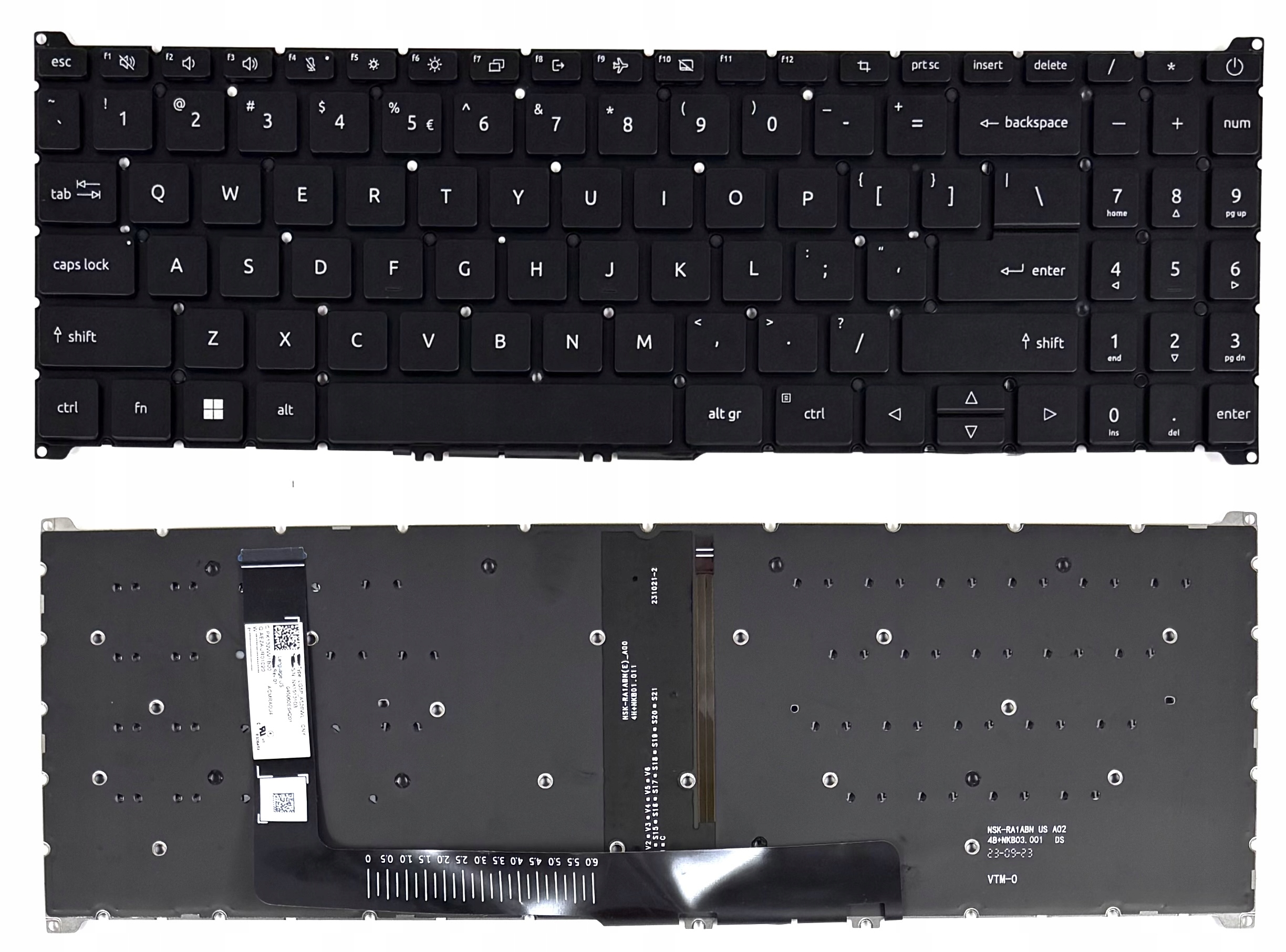 Klawiatura Acer ANV15-41 ANV15-51 LED do Acer