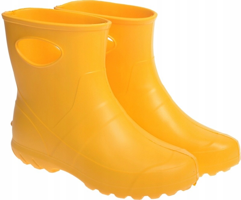 KALOSZE DAMSKIE KRÓTKIE PIANKOWE OGRODOWE yellow 41