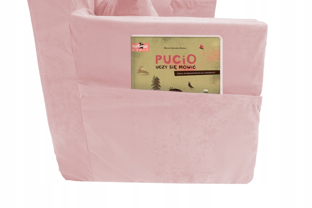 Sofa kanapa rozkładana dla dzieci piankowa pufa IMIĘ DZIECKA GRATIS Długość 92 cm