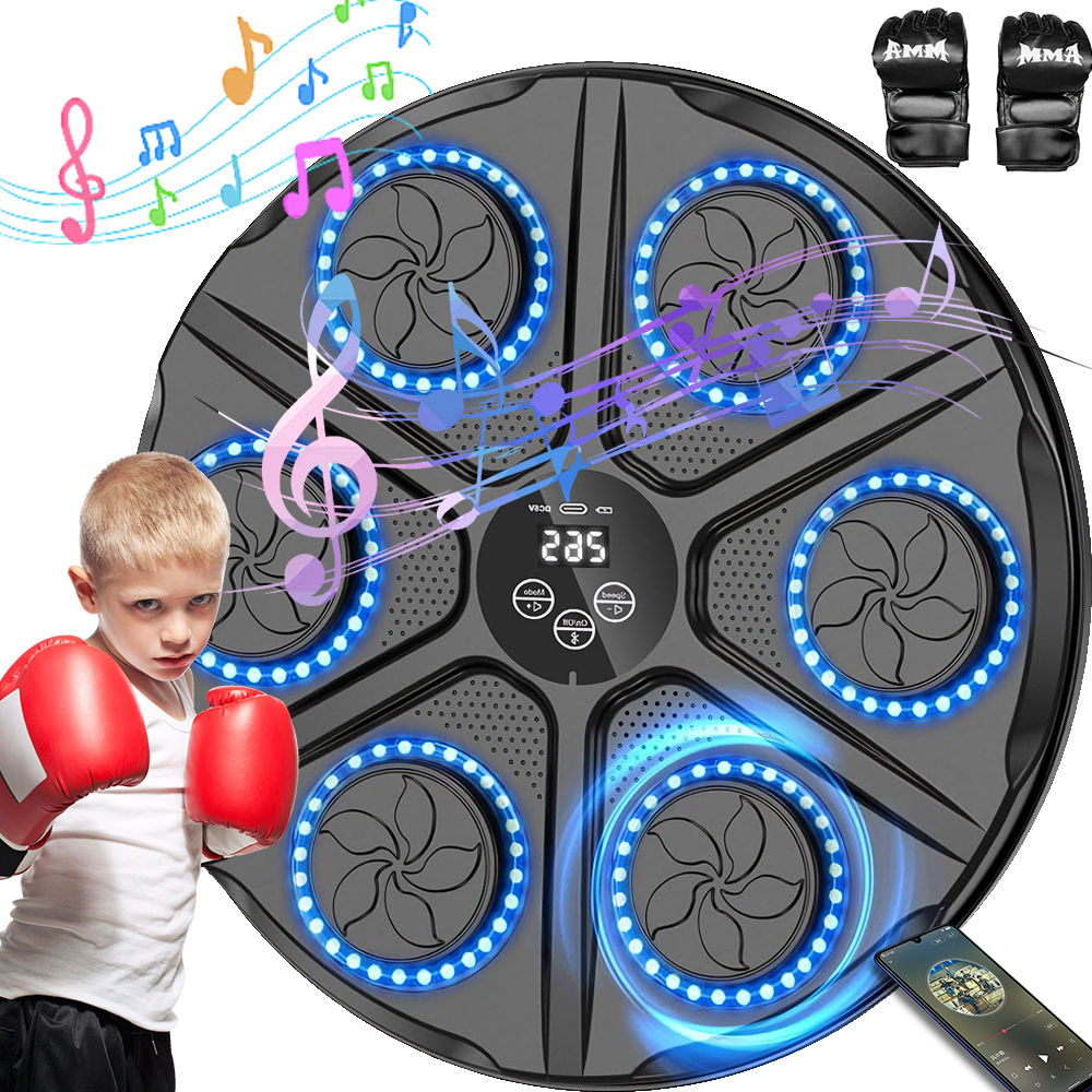 Maszyna Do Boksu Muzycznego Bluetooth 12 Prędkości Prezenty Dla Dzieci