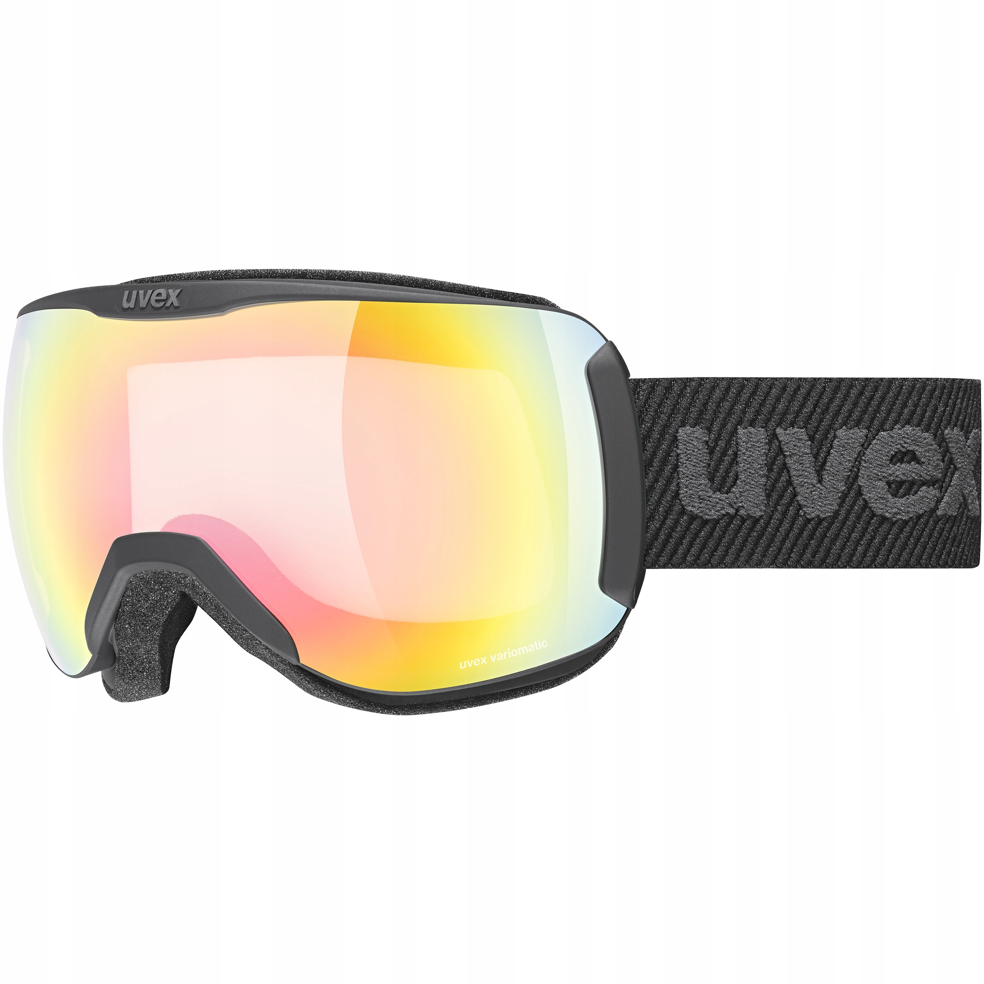 Gogle narciarskie Uvex Downhill 2100 V Black Matt Mirror Rainbow