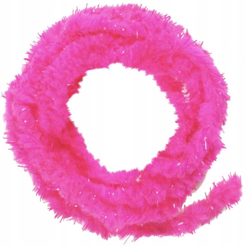 Materiał Muchowy Soldarini Neon Spikes Egg Chenille Fluo Pink 10mm