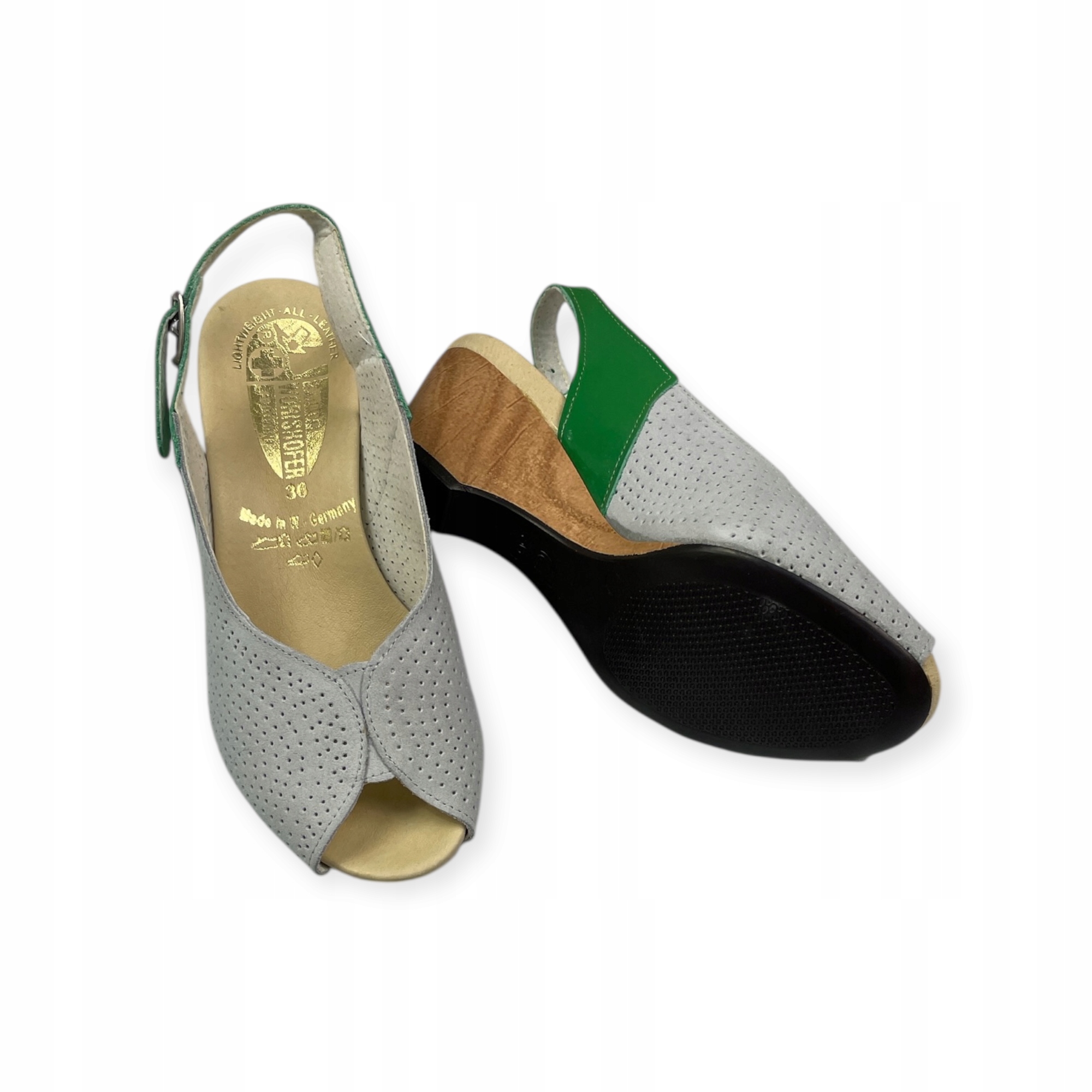 Dámské kožené sandály FinnComfort – velikost 36 vyrobeno v Německu