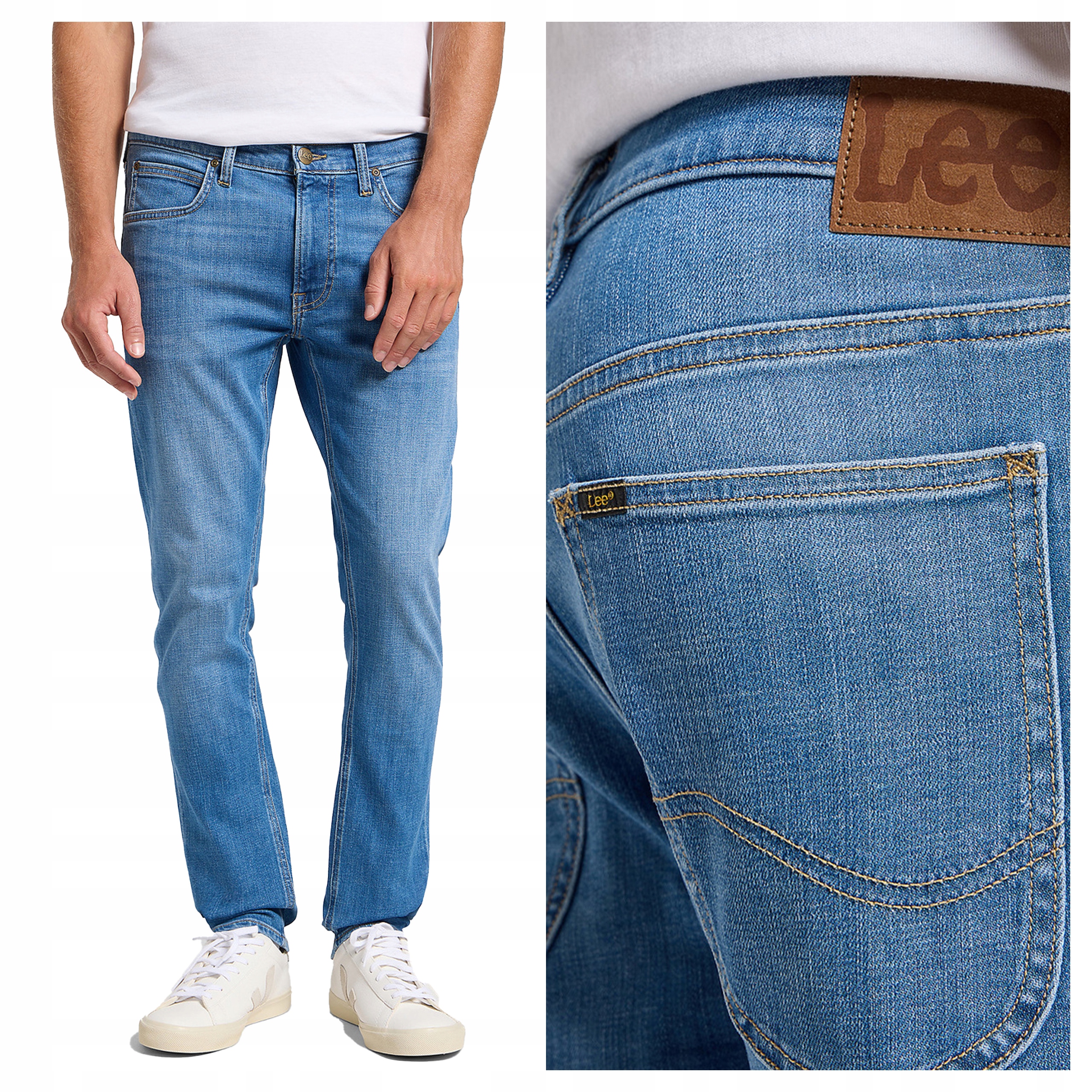 Pánské džínové kalhoty Lee Luke Silo Přiléhavé DenimW30 L32