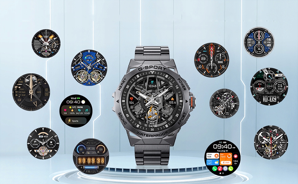 męski zegarek smartwatch rozmawia sms z 120 trybami sportowymi wodoodporny Rodzaj smartwatch