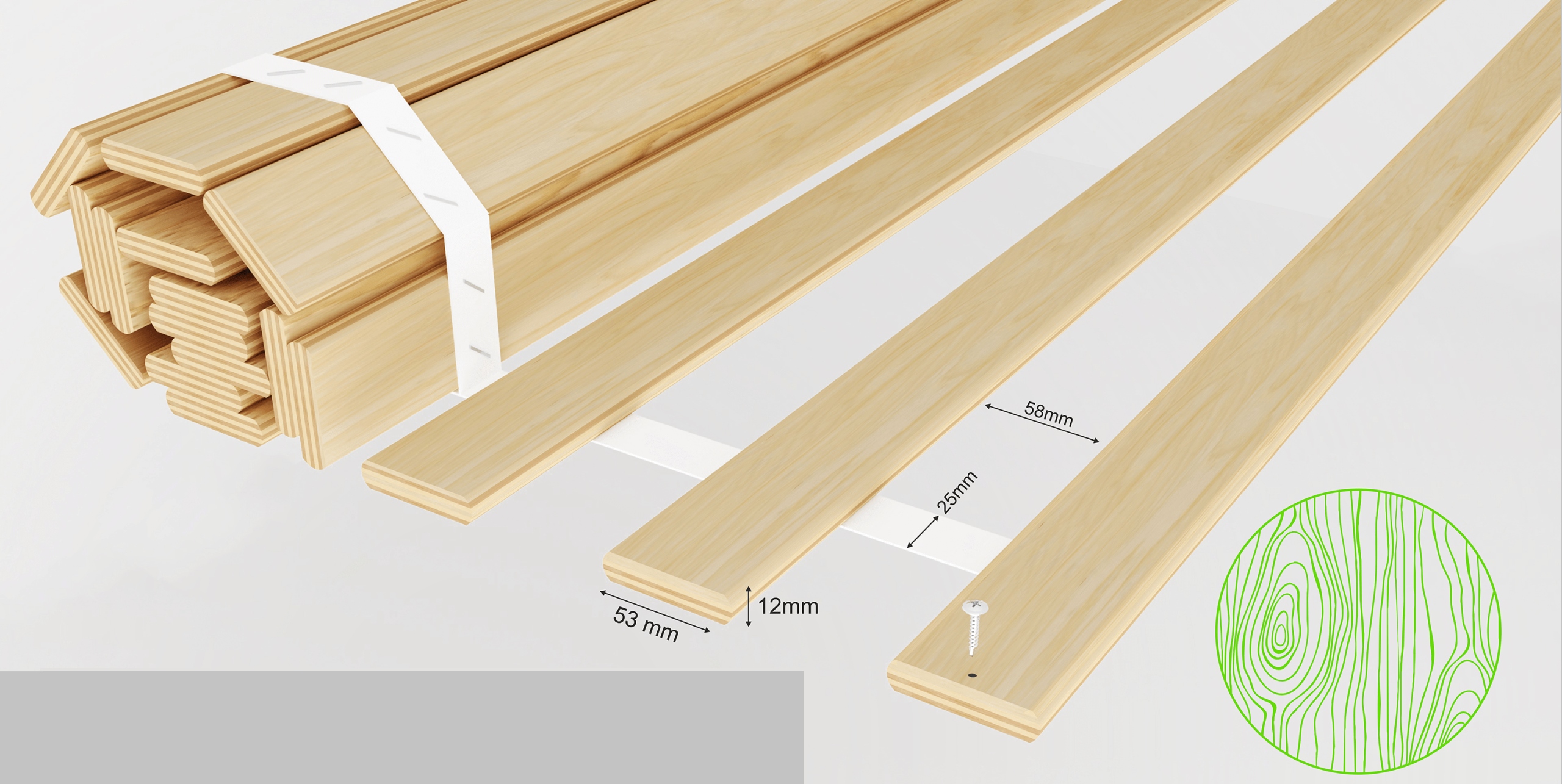 Stelaż, wkład łóżka pod materac 120x200 Marka inna