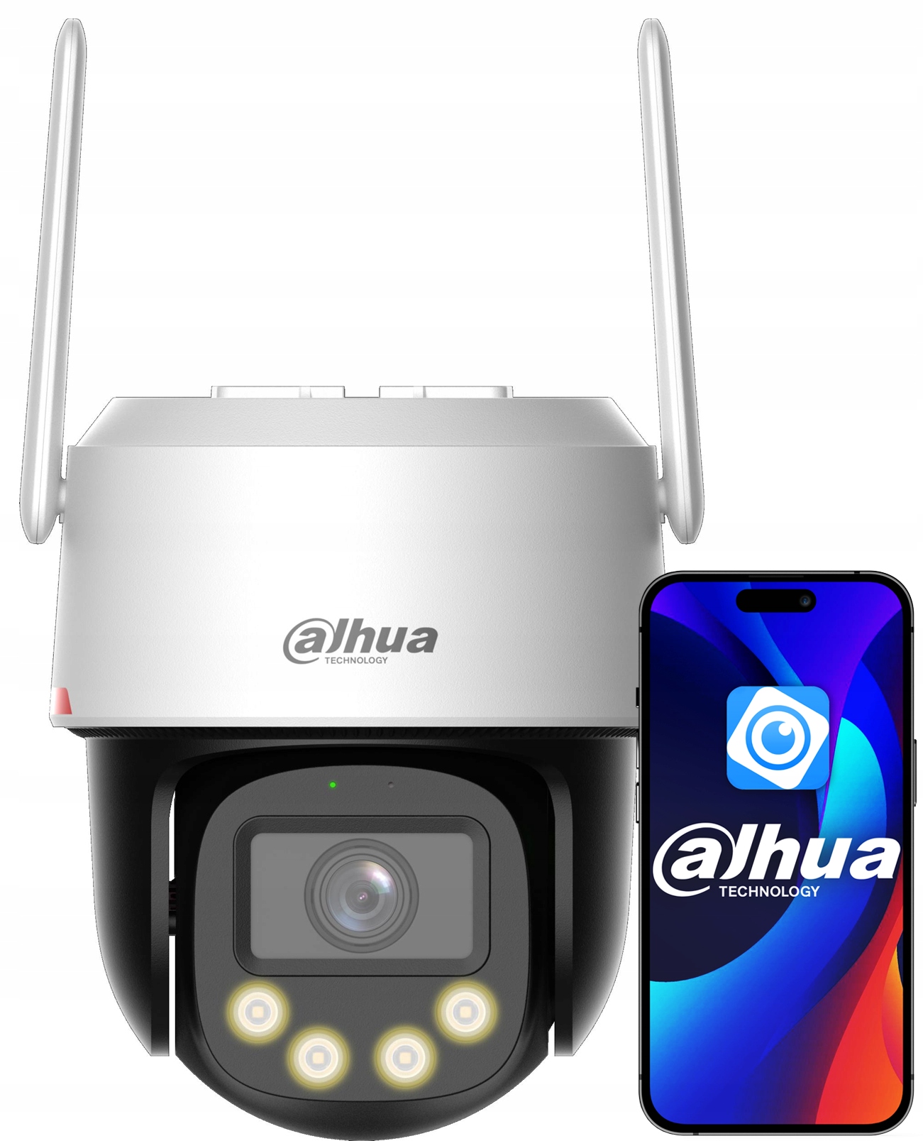 Vonkajšia otočná WiFi kamera 8MPx Dahua P8F-PV WizColor s analýzou obrazu