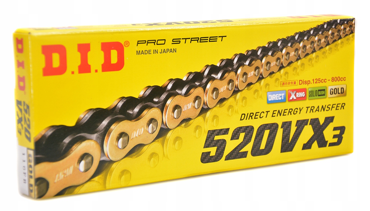 Pohonový Řetěz DID 520 VX3 112 Články spona