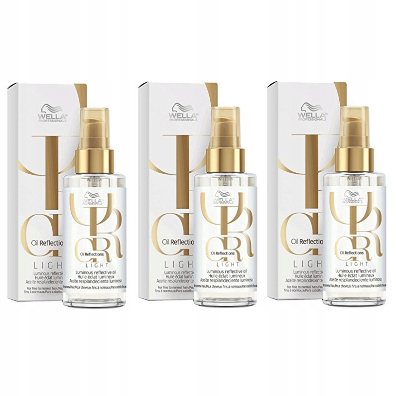 Wella Oil Reflections Luminous Reflective olej 3x100 ml rozjasňující