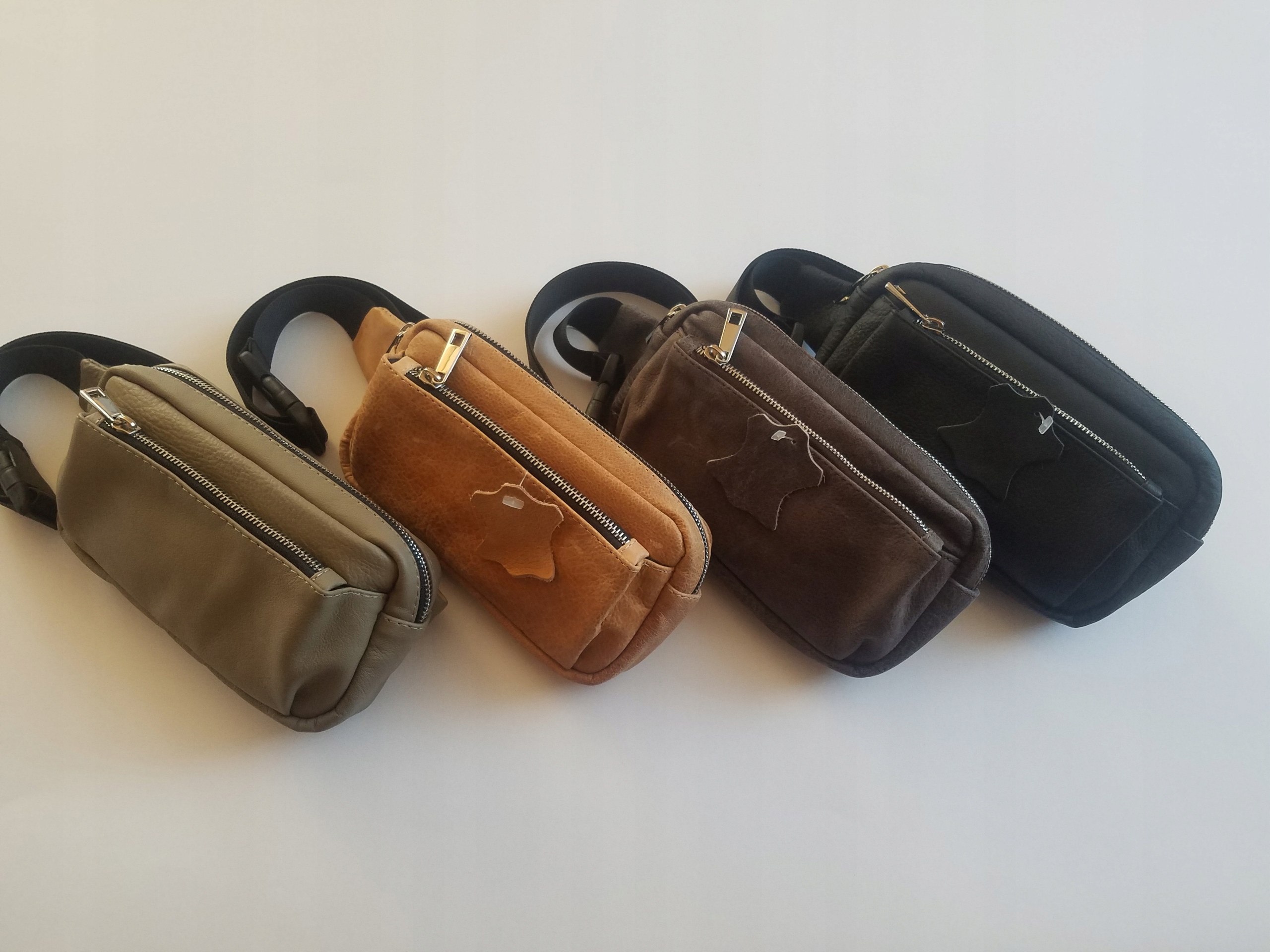 NERKA SASZETKA Damska Skórzana Wzór dominujący bez wzoru