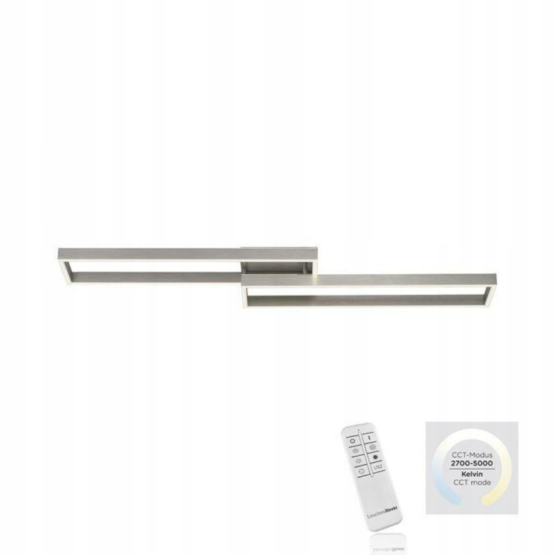 Paul Neuhaus Led stropné svietidlo 45W, stmievateľné, Cct, pamäť, strieborné