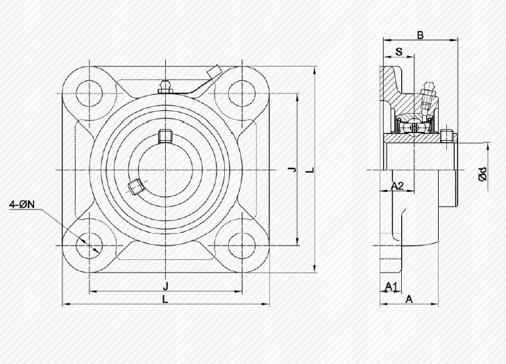 Zespół samonastawny UCF 210 FI-50 MM MGK Średnica wewnętrzna 50 mm