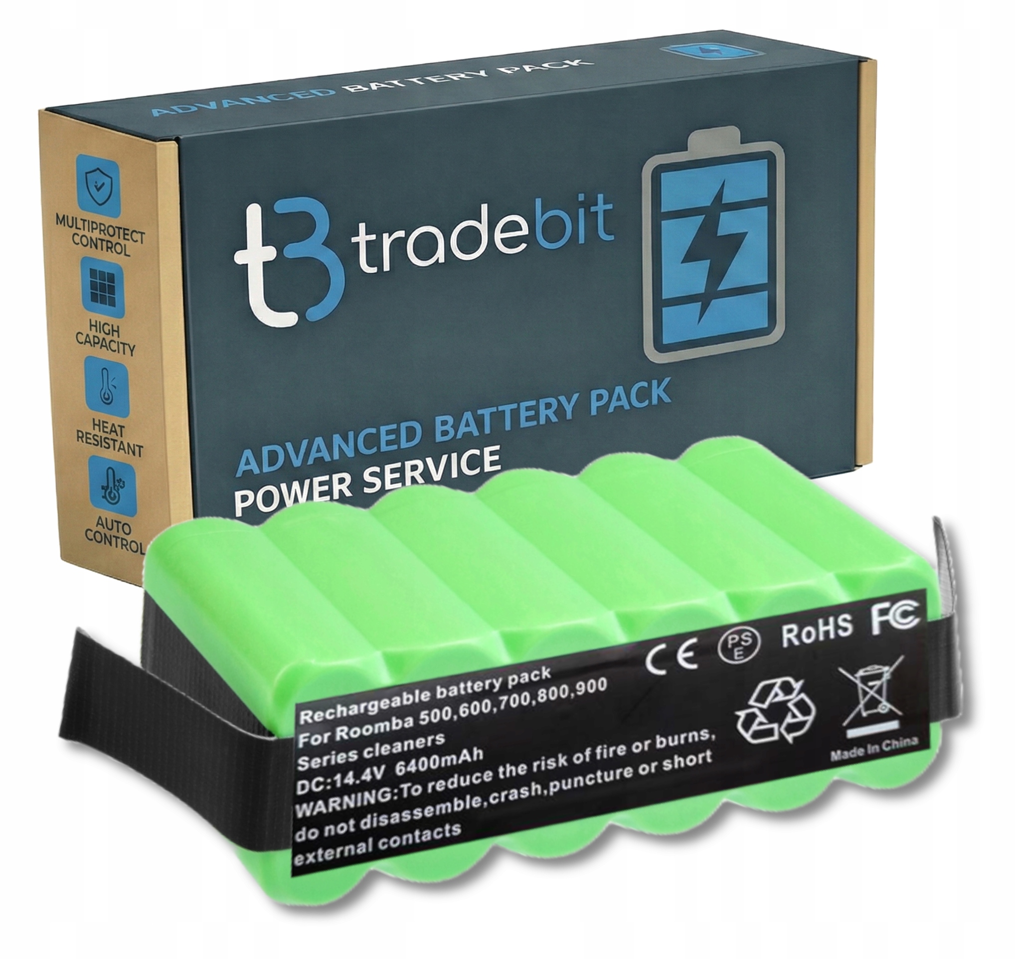 Baterie do vysavače iRobot Roomba 500 600 625 700 800 900 14,4V 5000 mAh