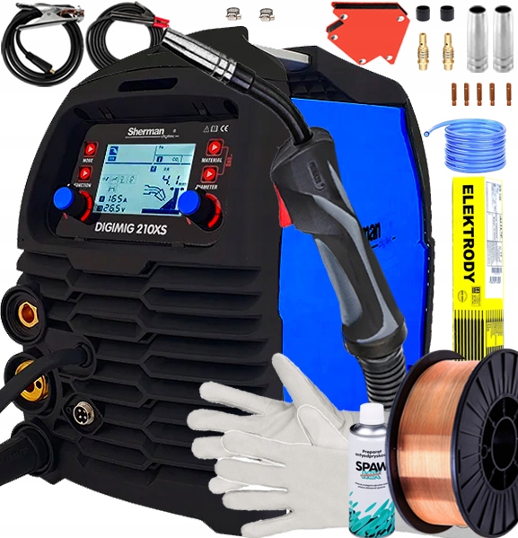 Svařovací Stroj Sherman Digimig 210XS Synergie 4T Spot