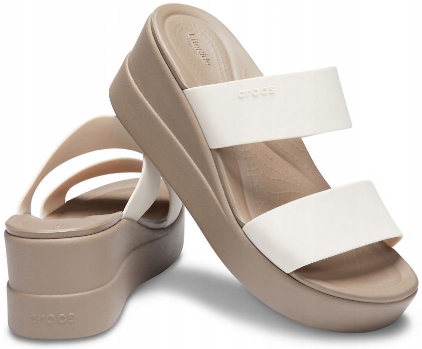 

Klapki Damskie Crocs Brooklyn Na Koturnie 41