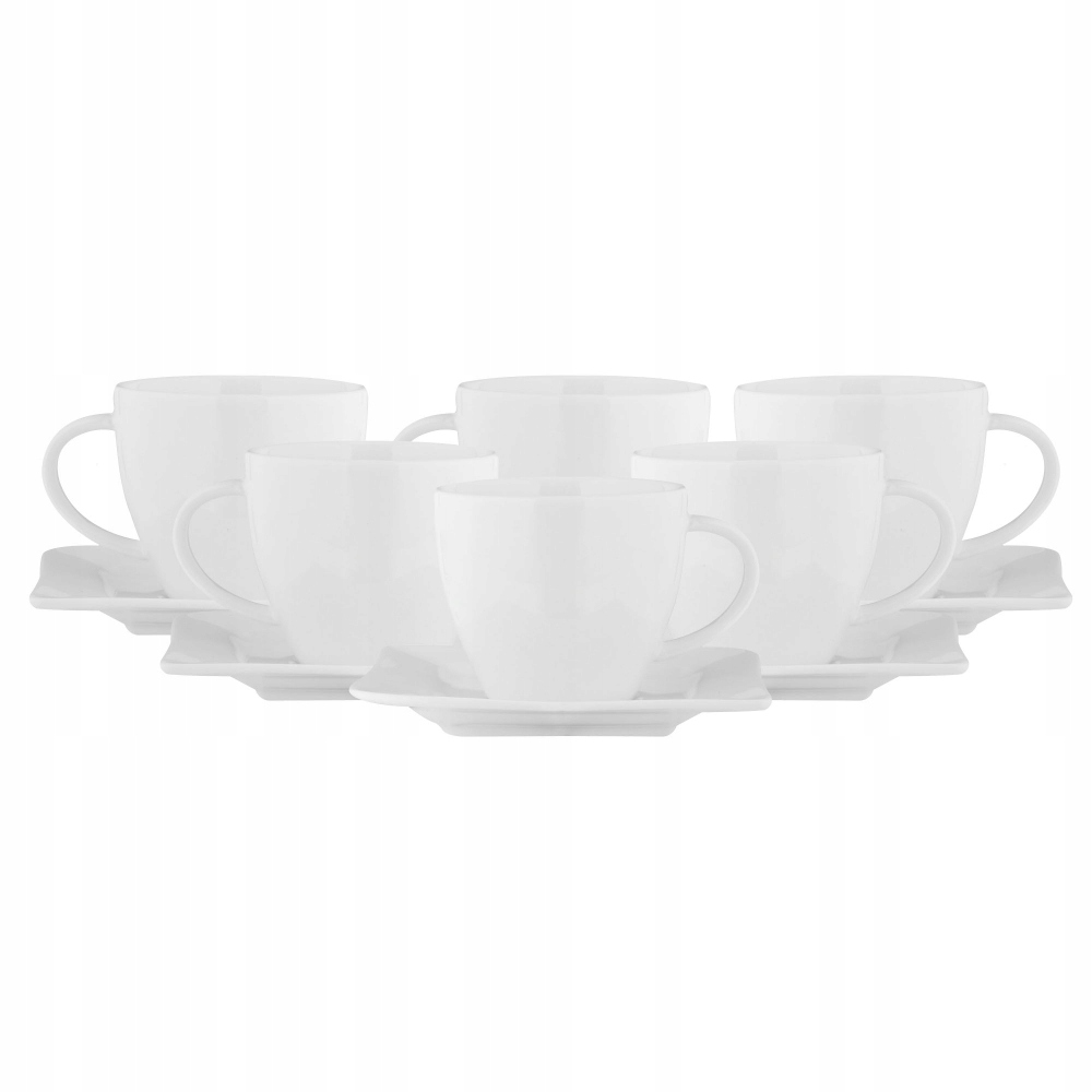 

Filiżanki porcelanowe spodkami Ambition 6szt.