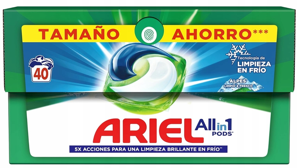 Levně Ariel Pods+ Alpine Kapsle na praní, 40 kusů