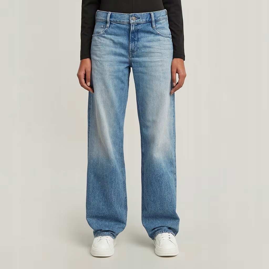 G-star Raw Dámské Džíny Rovné Široké Dlouhé 31/32 7BA