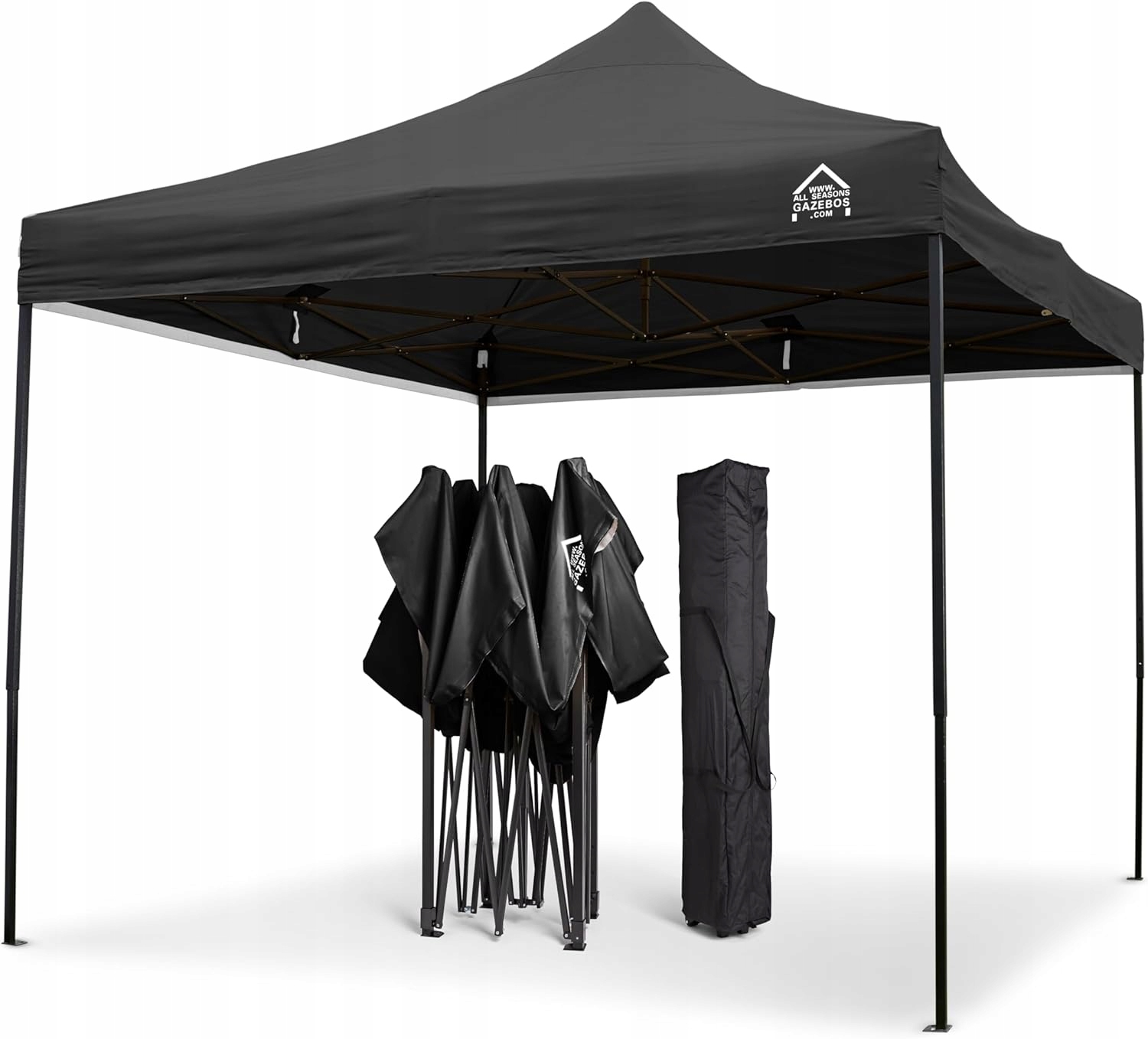 Vodotesný pavilónový stan All Seasons Gazebos 3x3 m čierny
