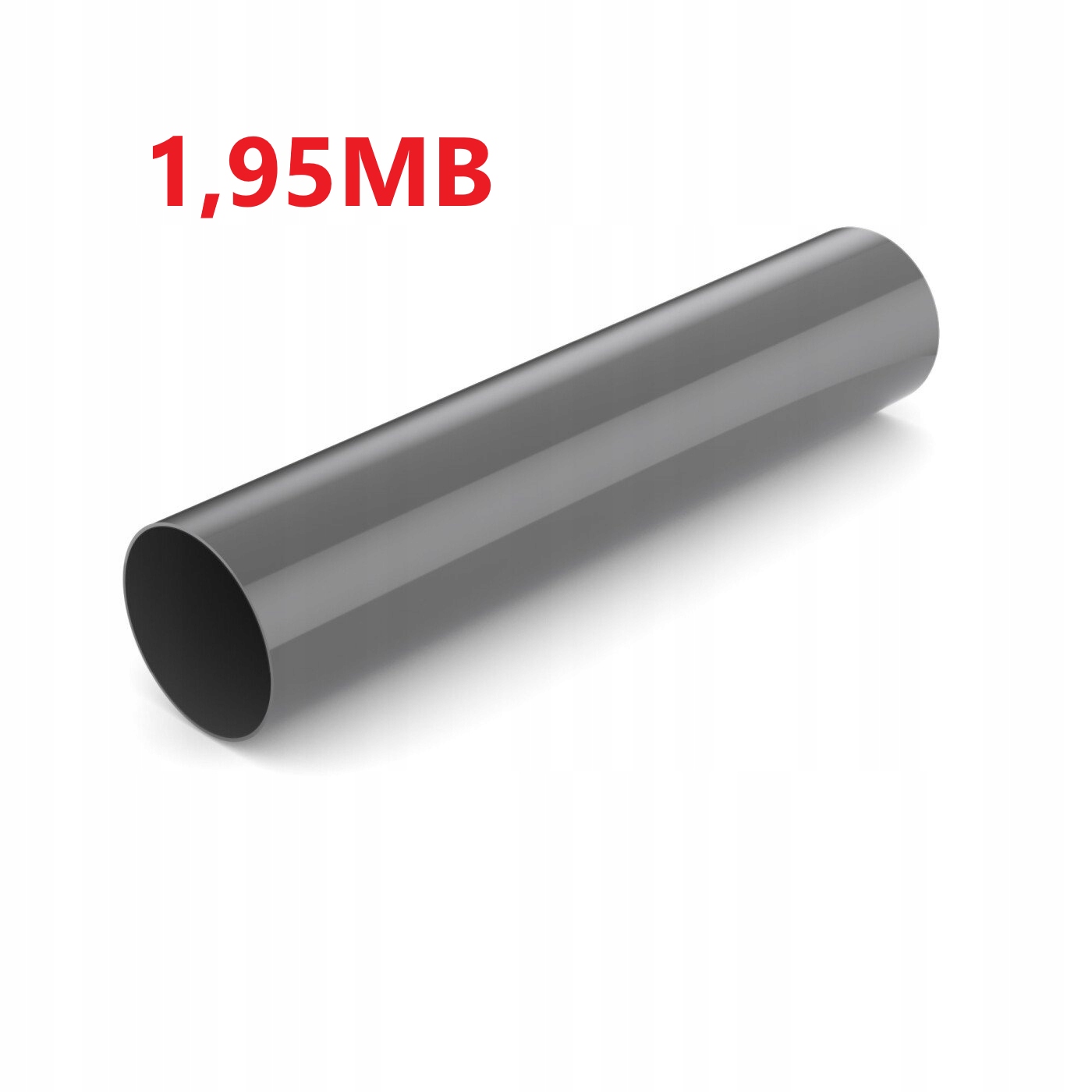 BRYZA PVC RURA SPUSTOWA fi 90 dł. 1,95 m GRAFIT