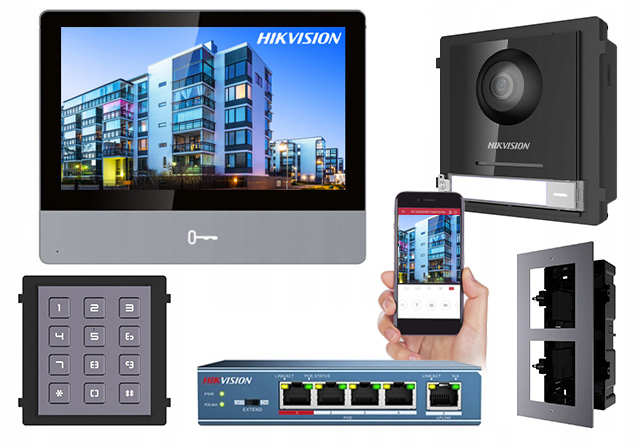 

Wideodomofon Video Domofon Hikvision Klawiatura Ip