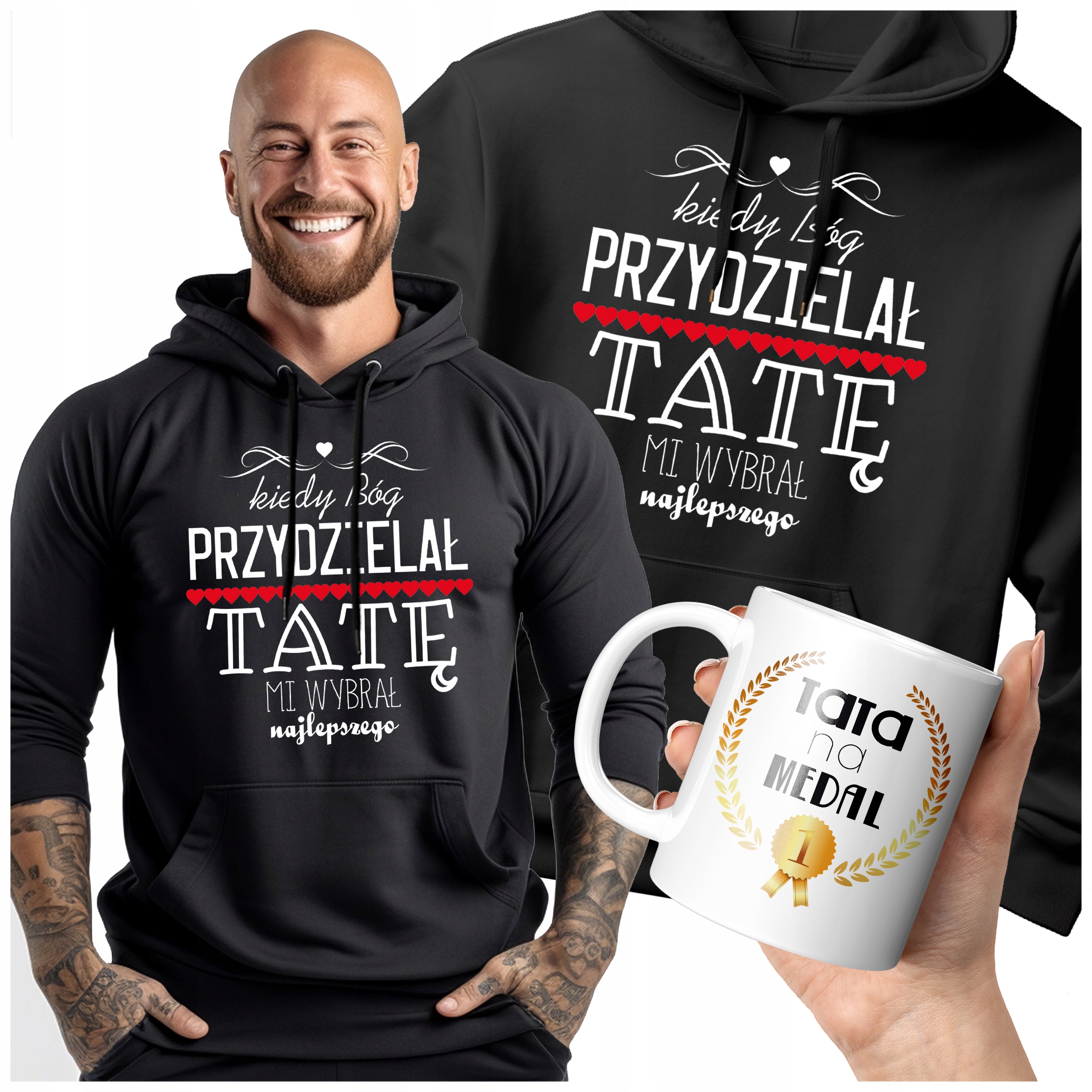 Pánská Mikina Bůh MI Přidělil Tatínka, Vybral MI Nejlepší Dárek Pro Otce