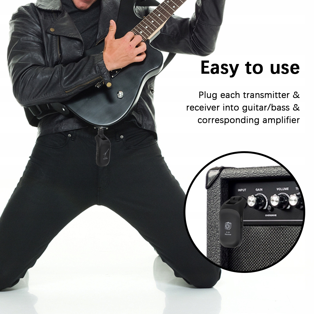 A9 BEZPRZEWODOWY ZESTAW GITAROWY WIRELESS SYSTEM DO GITARY 2,4GHZ Kod producenta 1312200002711