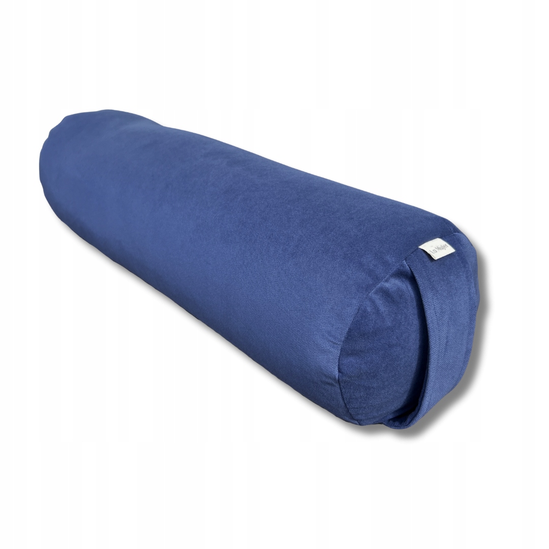 Váleček na jógu, bolster, váleček s pohankovou slupkou indigo