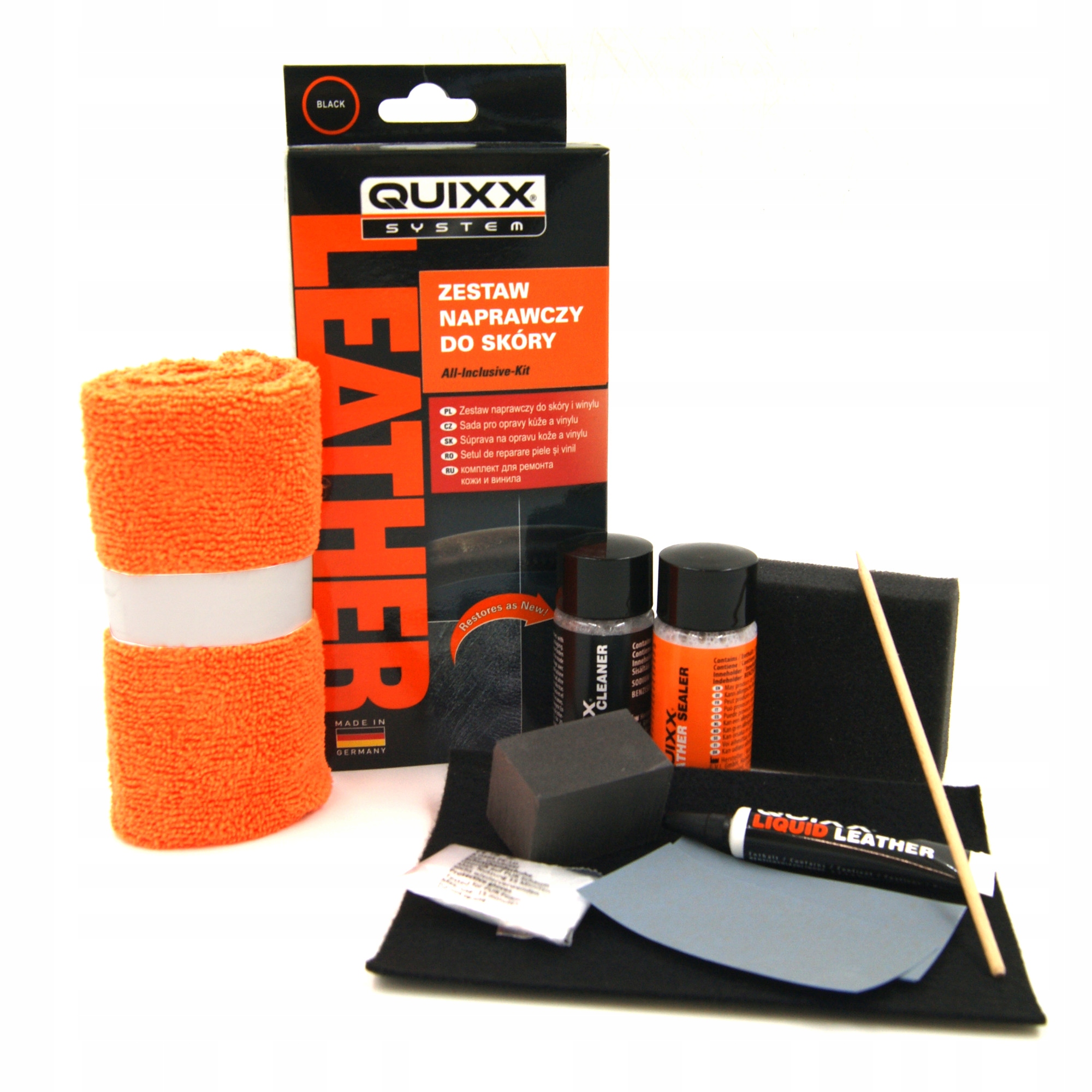 Quixx Leather Zestaw Do Naprawy Czarnej Skóry