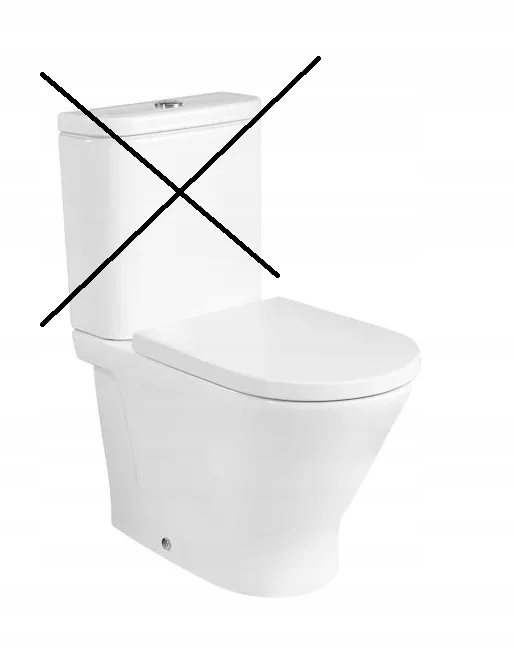 Gap Round Miska Wc do kompaktu Rimless 60 cm, wersja przyściennaSupraglaze