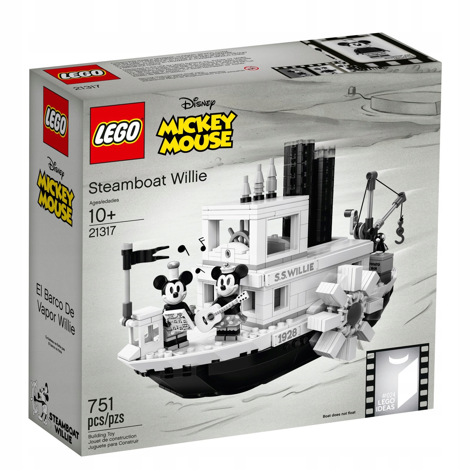 Lego Ideas 21317 Parowiec Willie Nowe