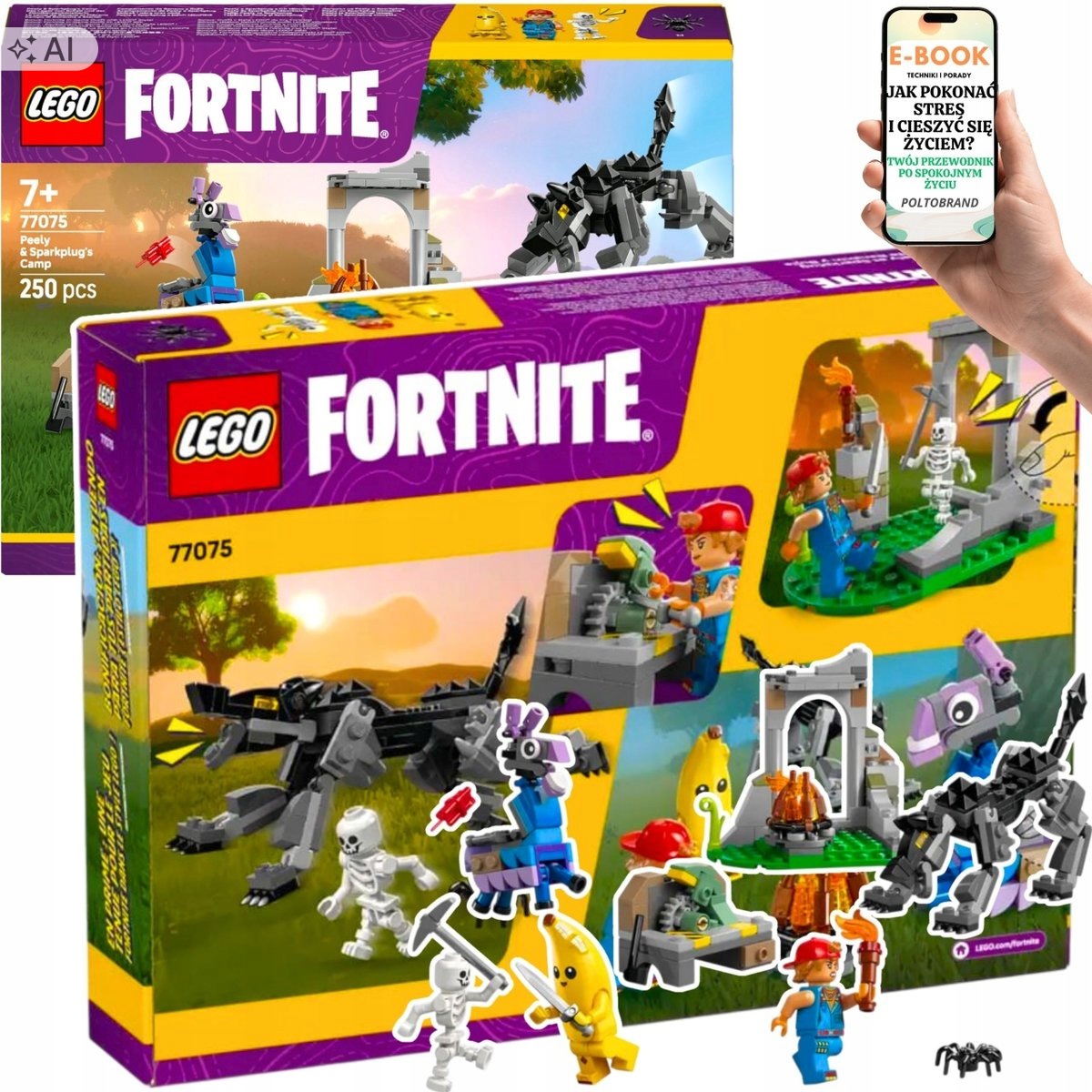 Lego Klocki Fortnite Obóz Figurkami Wilkiem Dla Niego EBOOK-1