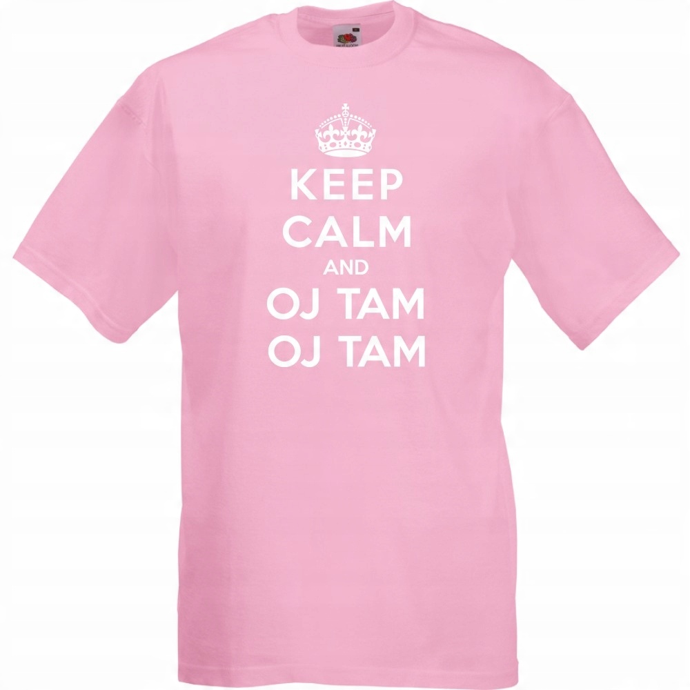 

Koszulka keep calm and oj tam M różowa
