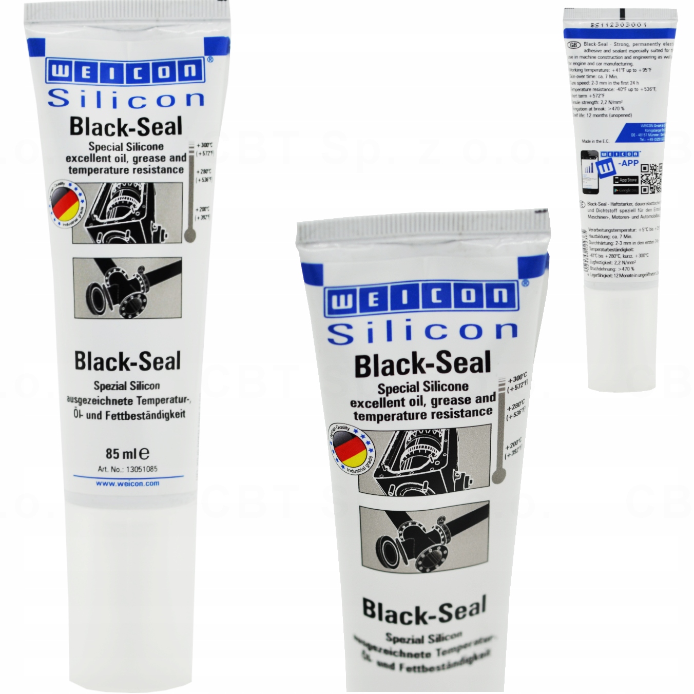 

Silikon Wysokotemperaturowy Black Seal 85G Weicon