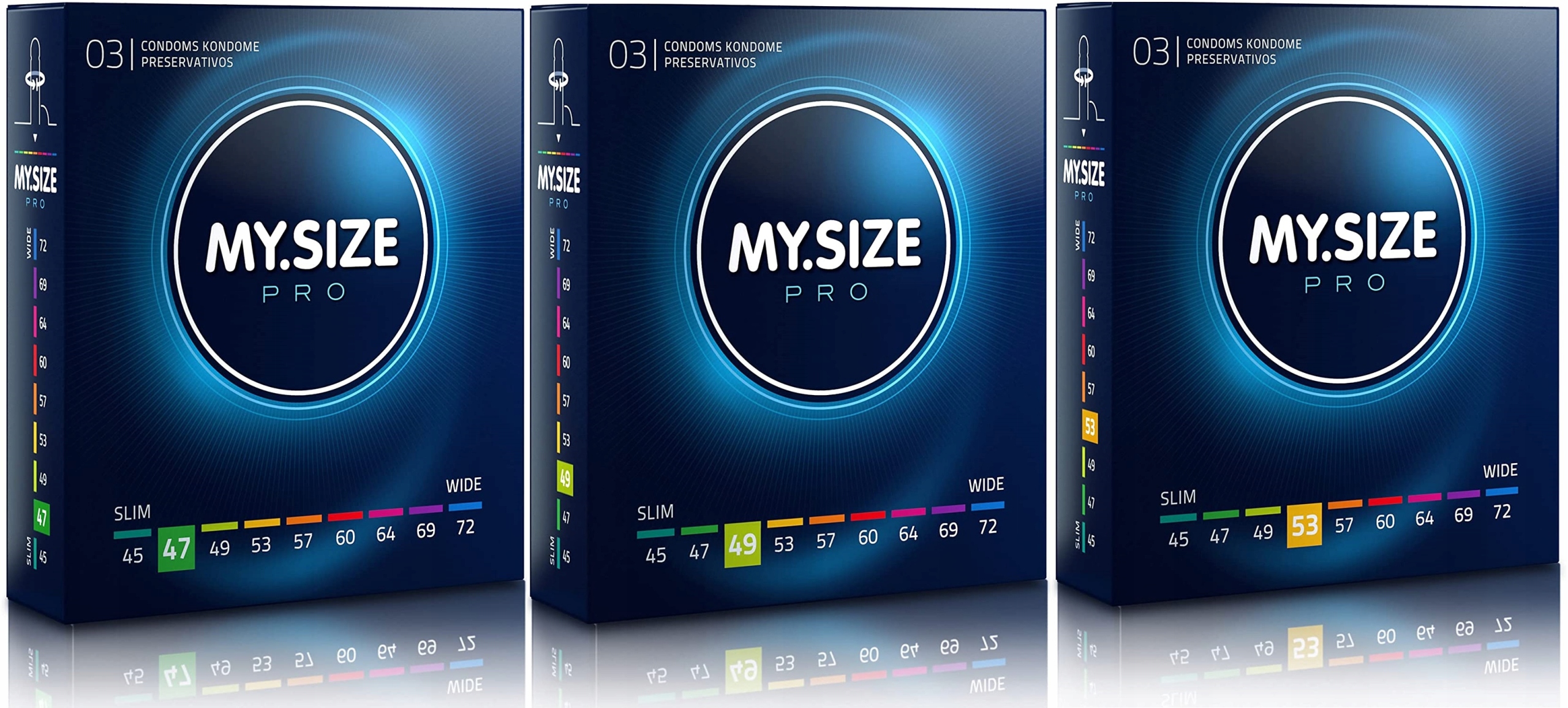 

My.size Pro Zestaw próbny 47-49-53DOPASOWANIE 9szt