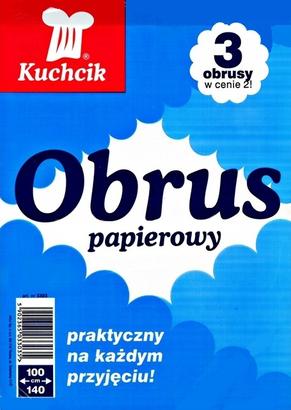 

Obrus Papierowy Biały 3SZT 100x140 Kuchcik