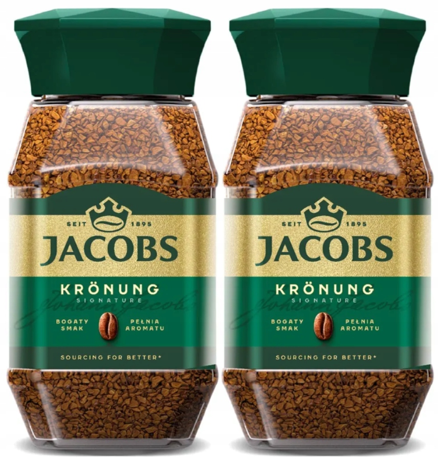 Levně Jacobs Kronung káva káva ve sklenici 2x200 g