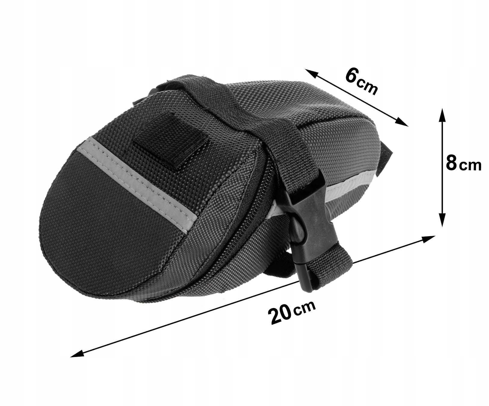 Sakwa pod siodełko TORBA rowerowa TYLNA Na Rower Kod producenta R008-CZARNY