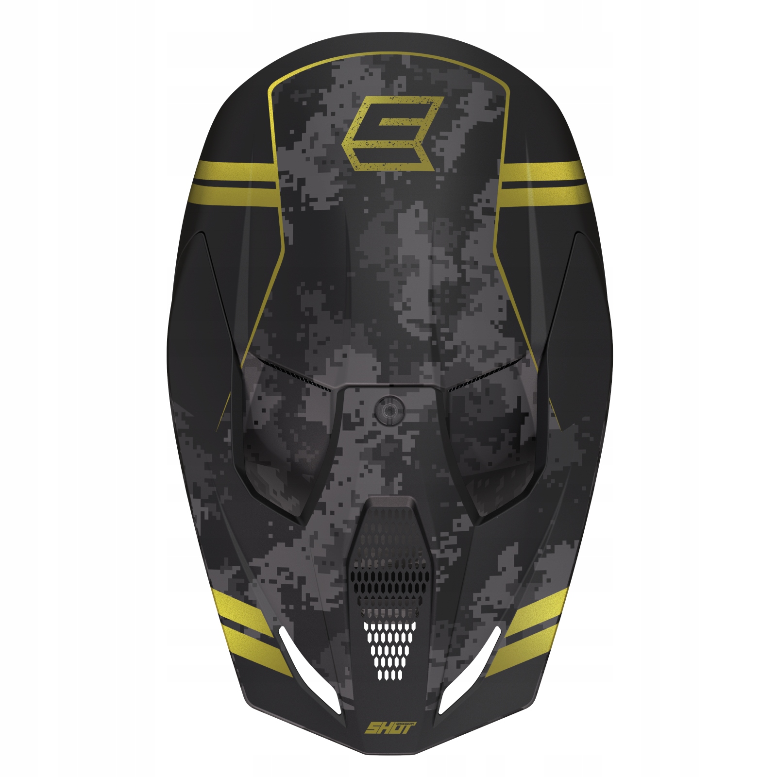 SHOT FURIOUS ARMY BLK/GOLD Kask Daszek XS OD RĘKI! Producent inny