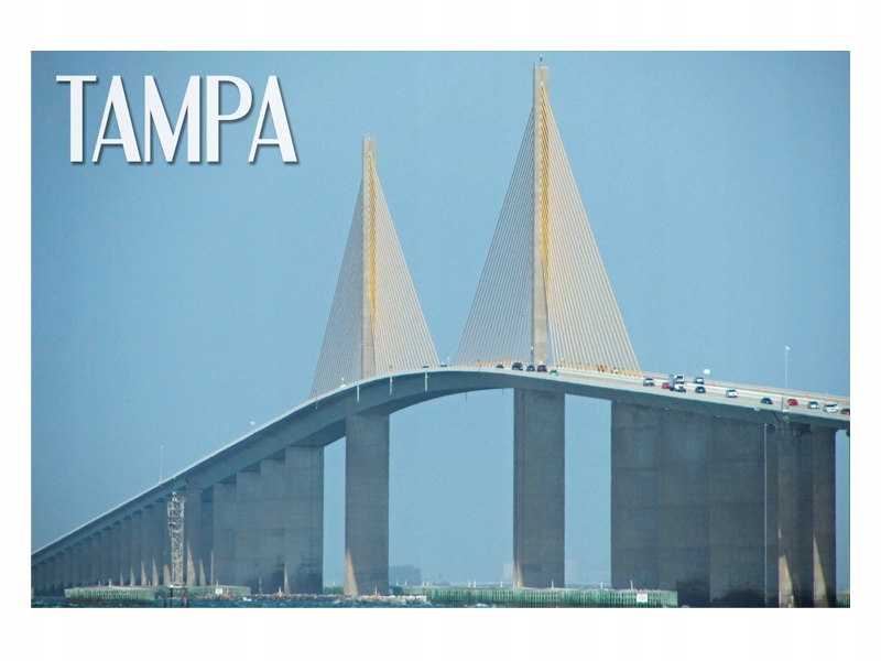 

Usa Tampa Sunshine Skyway Magnes na lodówkę