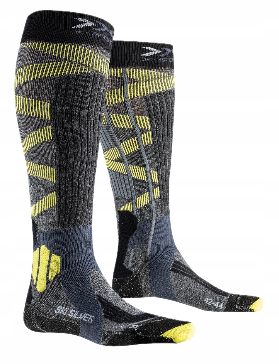 Lyžařské Ponožky X-socks Termo Se Stříbrem X-bionic 35-38 Silver Ski 4.0