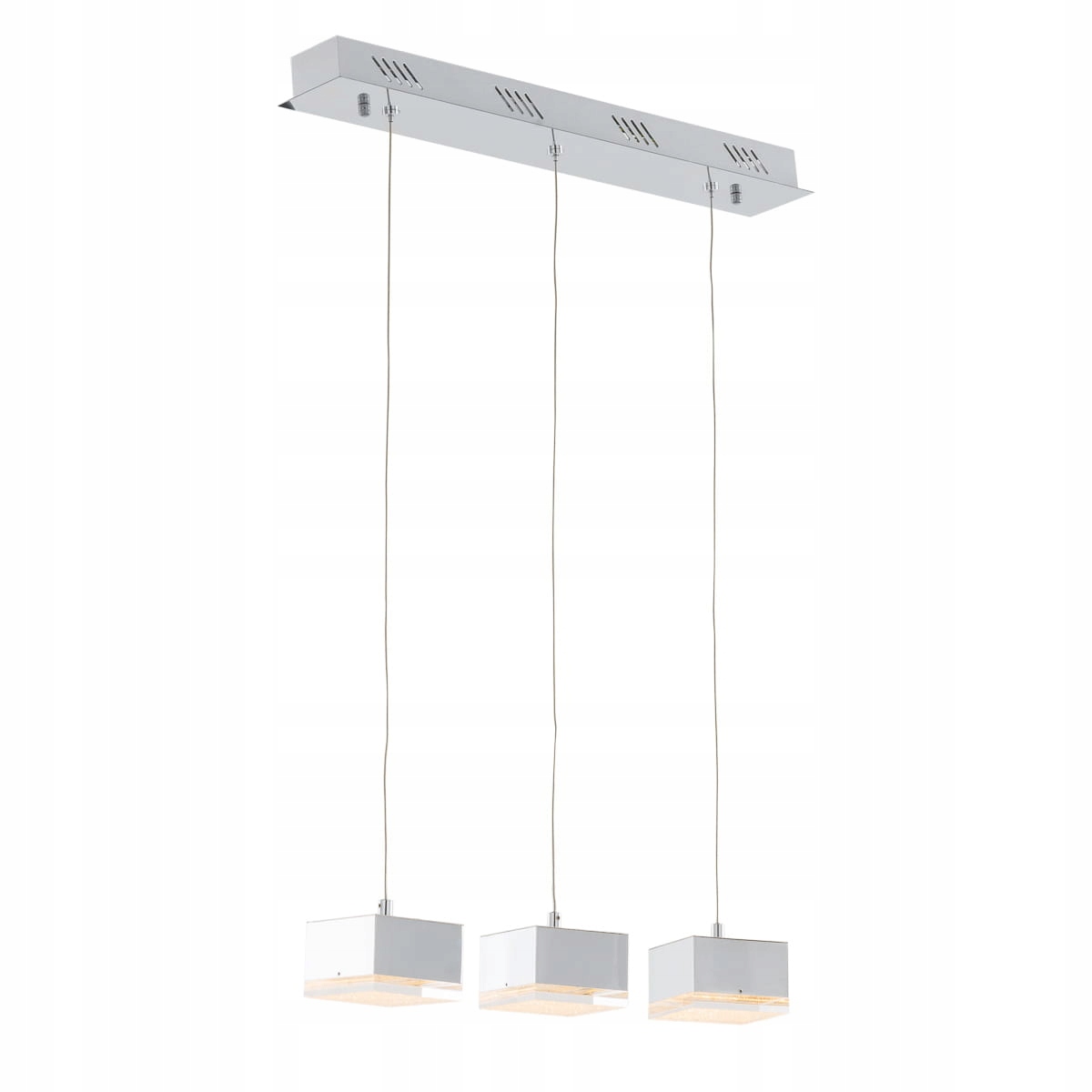 Závesná lampa luster Italux Led moderná, chróm