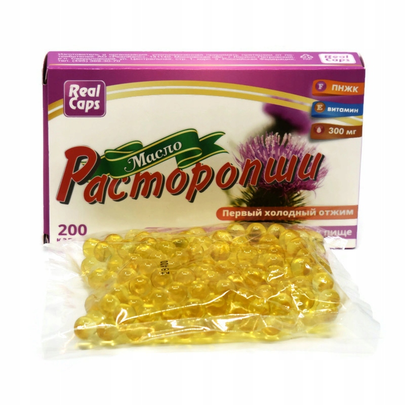 OLEJ Z OSTROPESTU 200 kap WĄTROBA SMUKŁA SYLWETKA