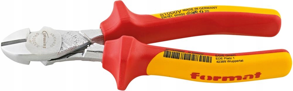 Řezací kleště boční se zvýšeným převodem Vde, chromované, 200 mm