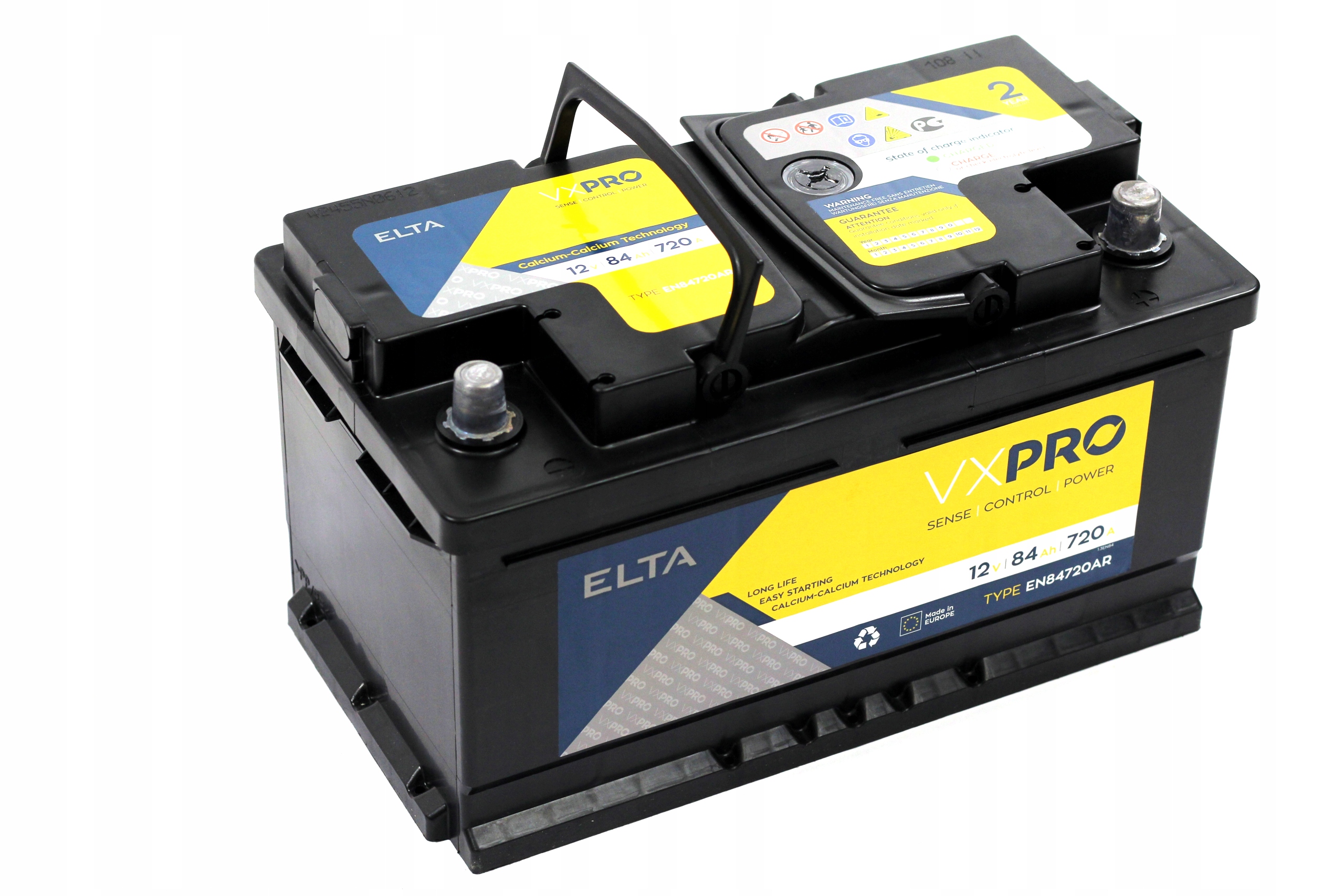AKUMULATOR ELTA VXPRO 12V 84Ah 720A ŻYWIEC