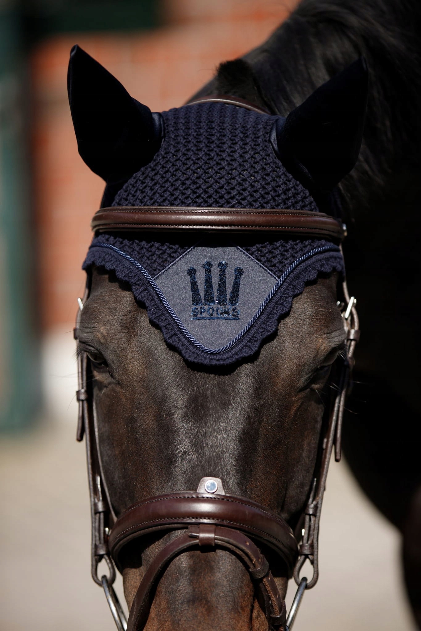Spooks Nauszniki Crown Sequins Navy Full