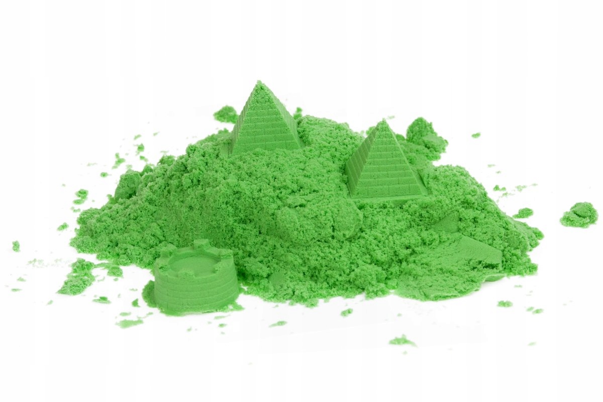 PIASEK KINETYCZNY 1 KG ZIELONY PIASKOLINA Liczba kolorów 1