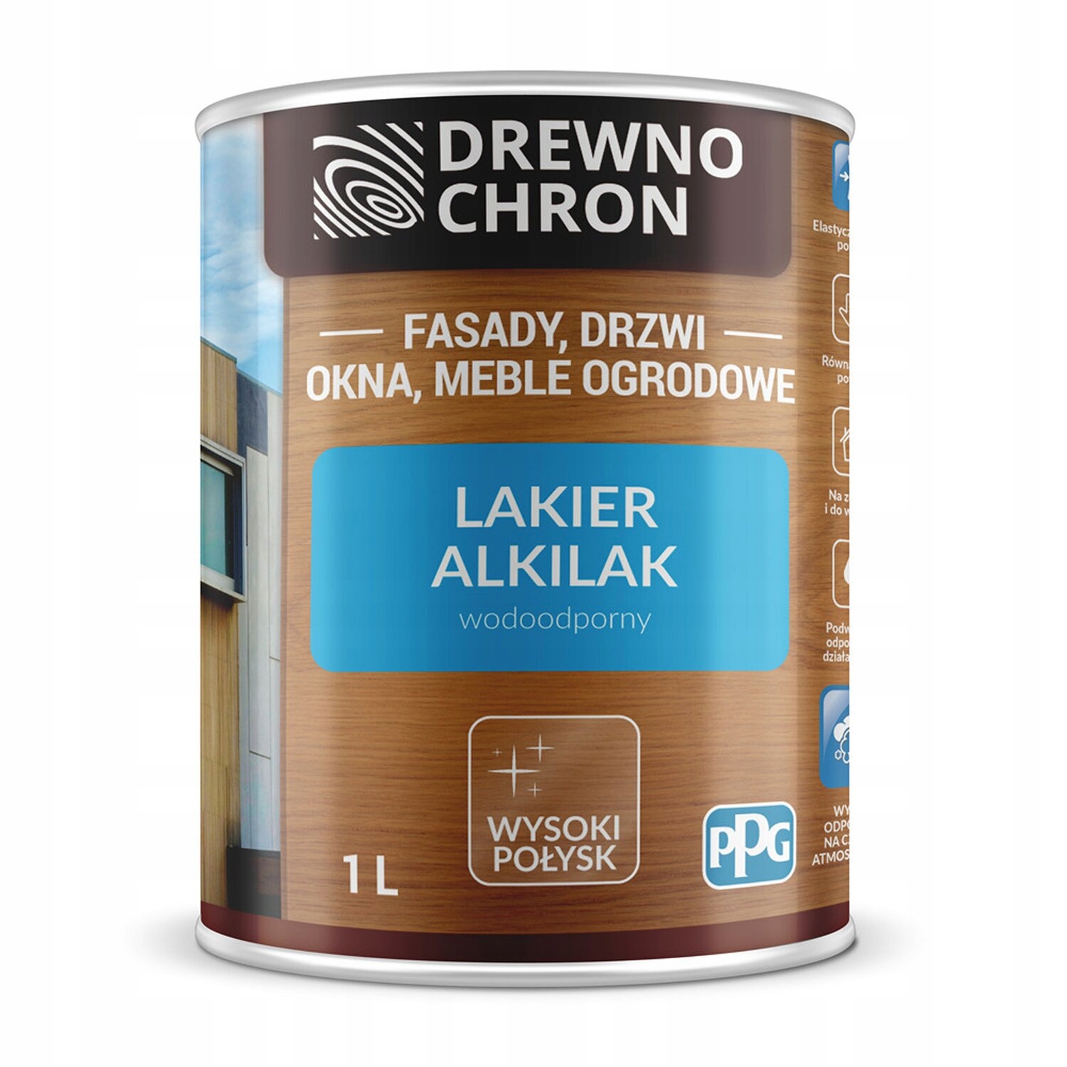 

Drewnochron Alkilak 1l lakier zewnętrzny Połysk