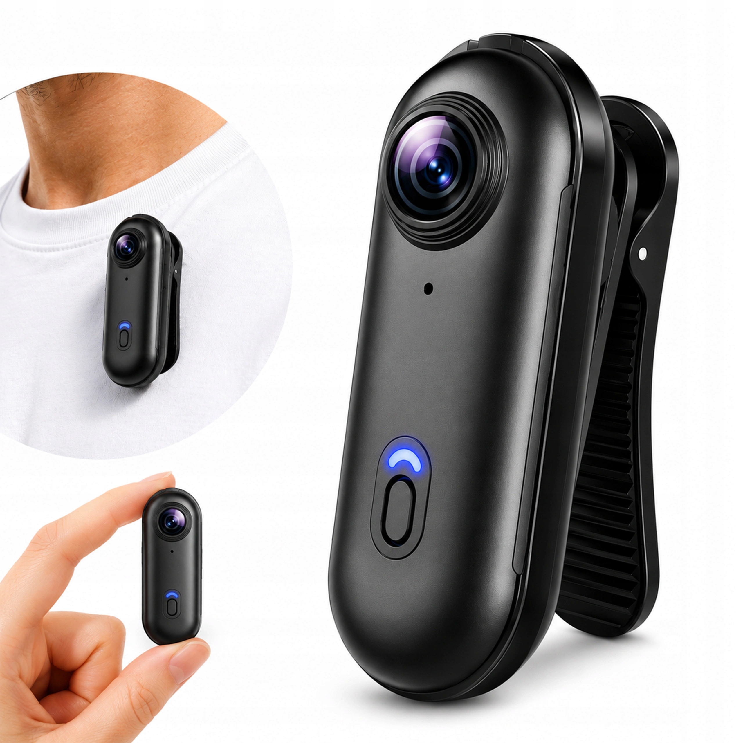 Športová kamera 4K Pro mini magnetická WiFi Hdr, uhol 140° 2h prevádzky